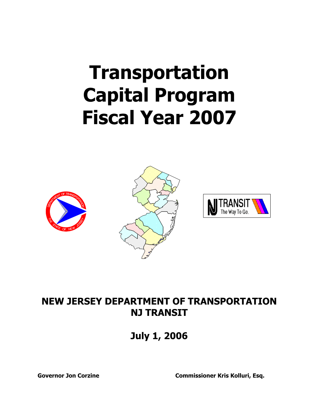Transportation Capital Program Fiscal Year 2007