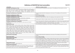 Definitions of FAOSTAT Fish Food Commodities Appendix 2