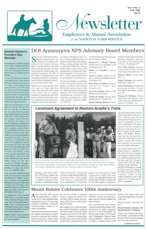DOI Announces NPS Advisory Board Members
