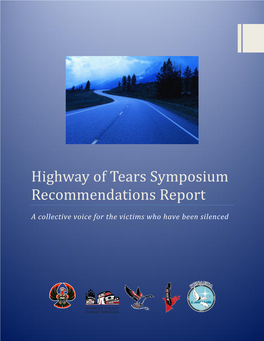 Highway of Tears Symposium Recommendations Report