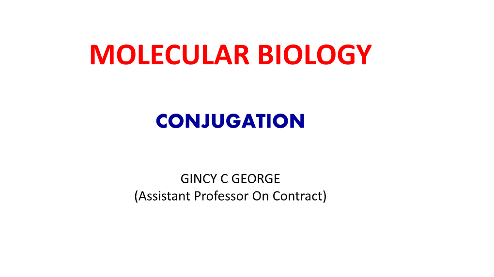 Molecular Biology