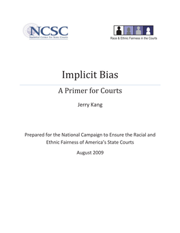 Implicit Bias