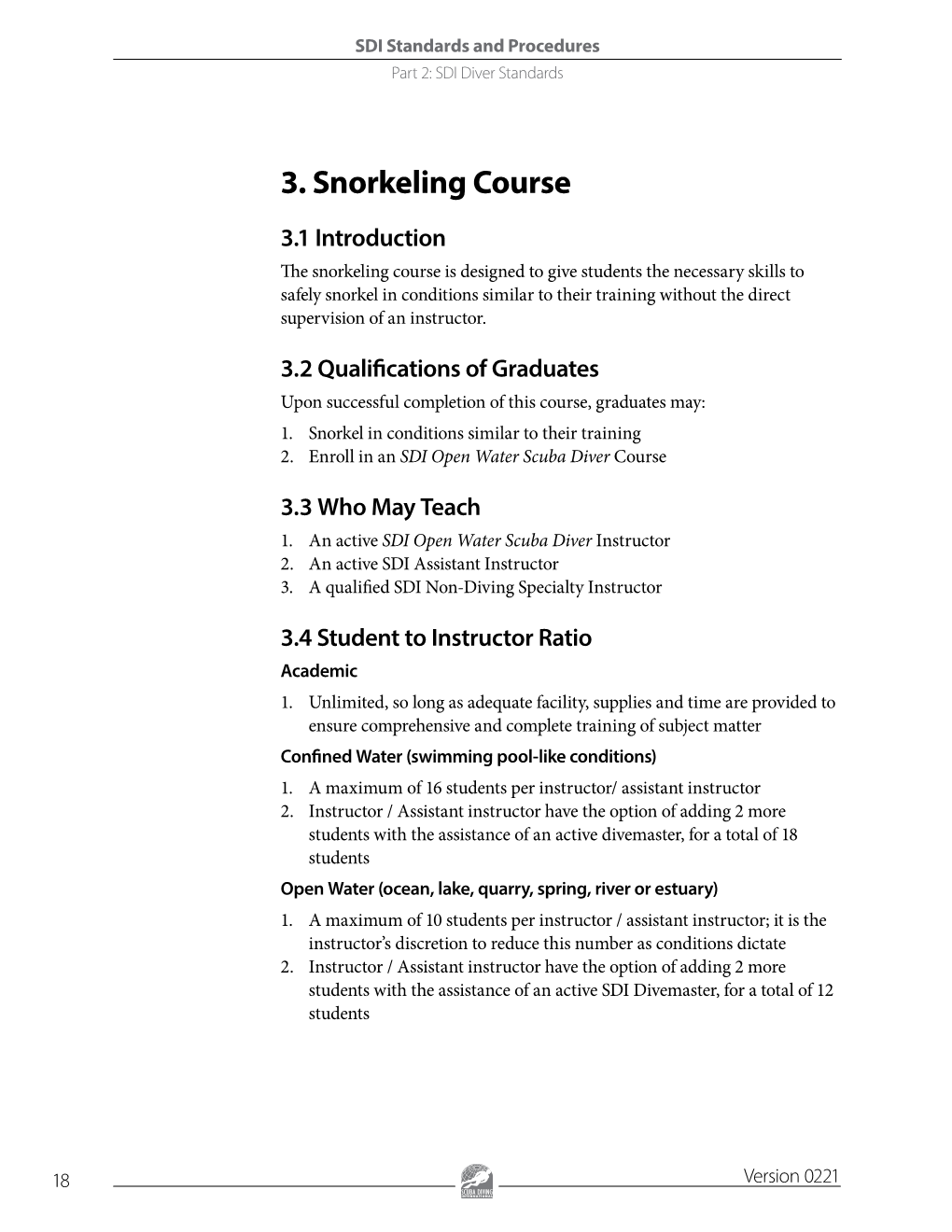 3. Snorkeling Course