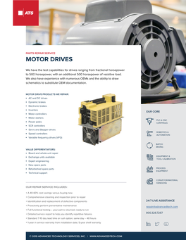 Motor Drives Line Card