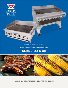 XX, CH Series Charbroilers Operation Manual