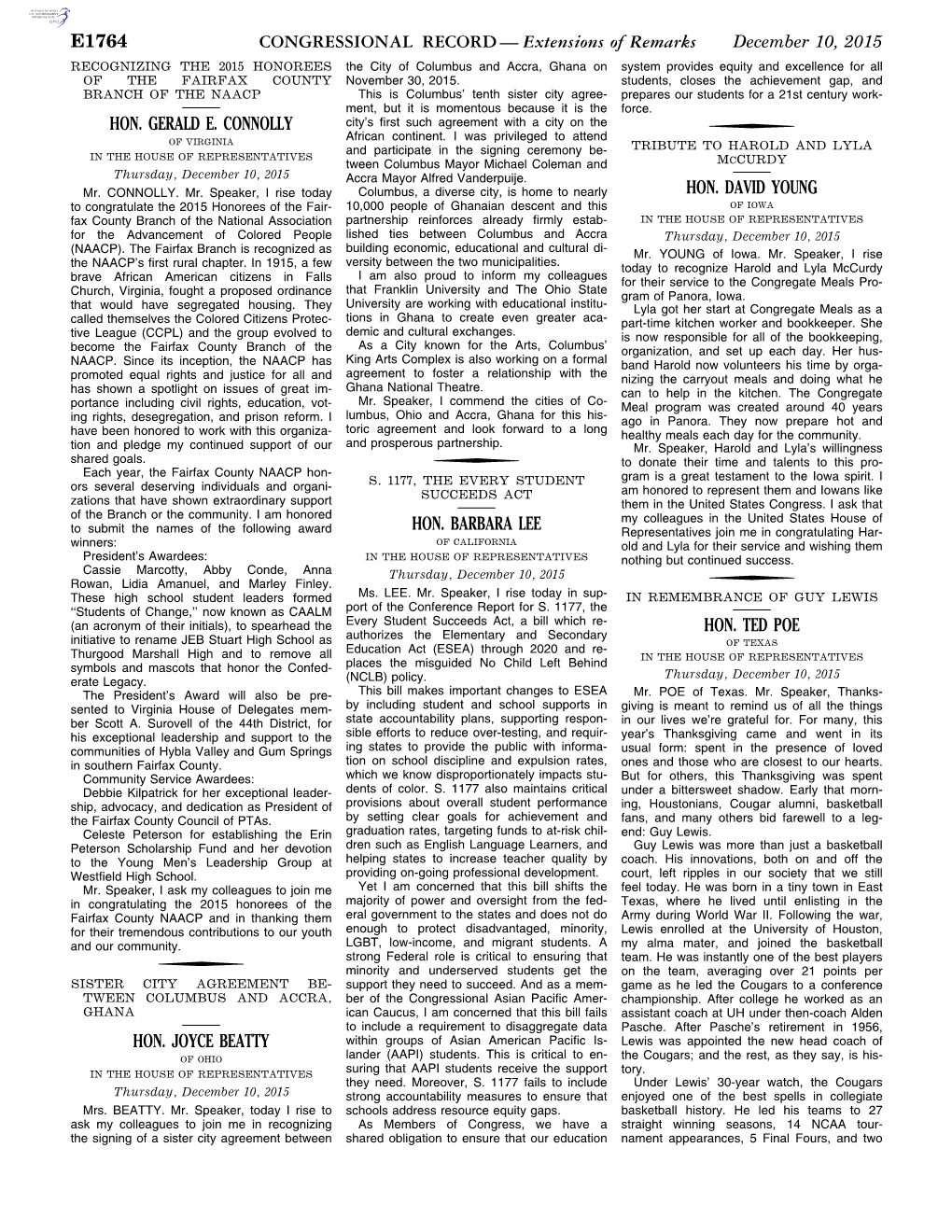 CONGRESSIONAL RECORD— Extensions Of