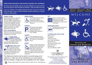 Cathedral Disabled Leaflet