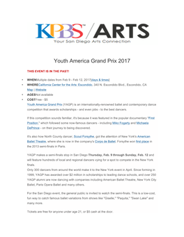 Youth America Grand Prix 2017