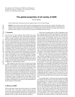 The Global Properties of All Variety of AGN