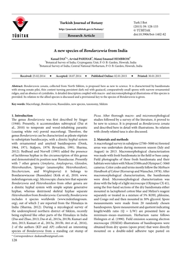 A New Species of Bondarzewia from India