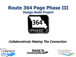 Route 364 Page Phase III Design-Build Project