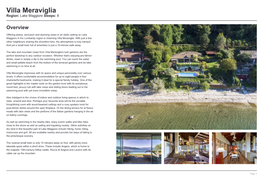 Villa Meraviglia Region: Lake Maggiore Sleeps: 8