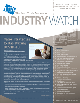 Sales Strategies to Use During COVID-19 Continued from Page 1