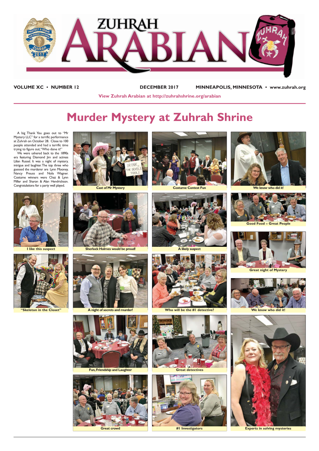 Murder Mystery at Zuhrah Shrine