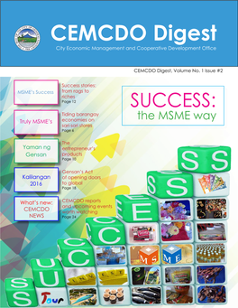 CEMCDO Digest City Economic Management and Cooperative Development Office
