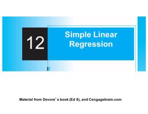 Simple Linear Regression 80 60 Rating 40 20