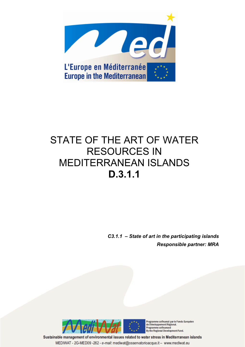State of the Art of Water Resources in Mediterranean Islands D.3.1.1