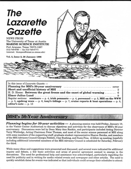 Lazarette Gazette