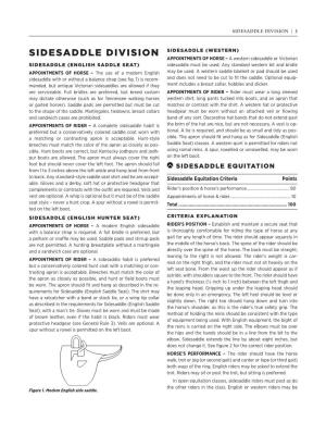 Sidesaddle Division | 1