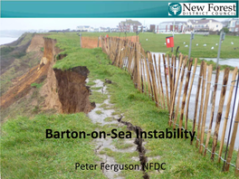 Barton-On-Sea Instability