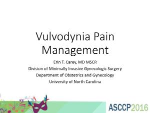 Vulvodynia Pain Management Erin T