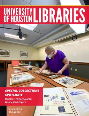 UH Libraries Spring 2021 Newsletter