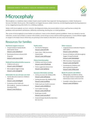 Microcephaly Microcephaly Is a Condition Where a Baby’S Head Is Much Smaller Than Expected