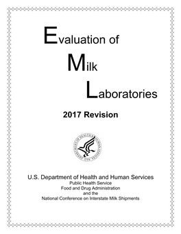 EVALUATION of MILK LABORATORIES 2017 Revision