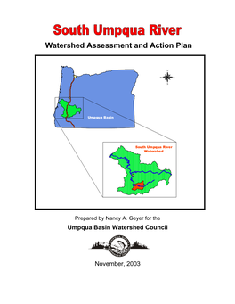 South Umpqua River Watershed Assessment and Action Plan