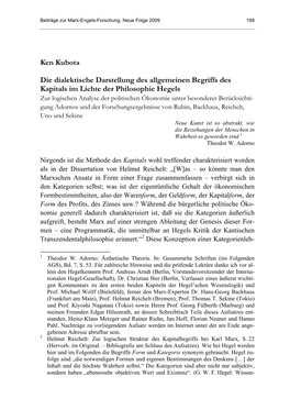 Die Dialektische Darstellung Des Allgemeinen Begriffs Des Kapitals