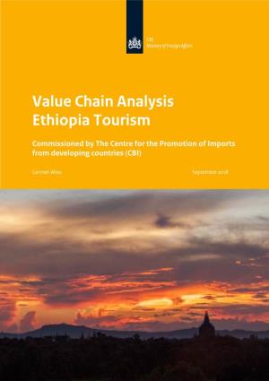 Value Chain Analysis Ethiopia Tourism