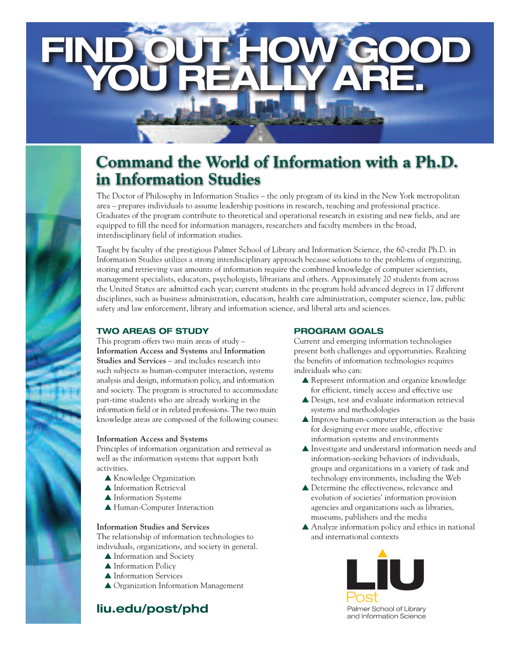 Command the World of Information with a Ph.D. in Information Studies