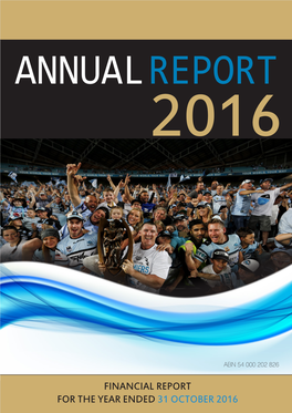 Financial Report for the Year Ended 31 October 2016