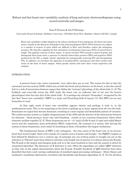 Robust and Fast Heart Rate Variability Analysis of Long and Noisy Electrocardiograms Using Neural Networks and Images