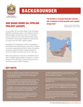 Abu Dhabi Crude Oil Pipeline Project (PDF)