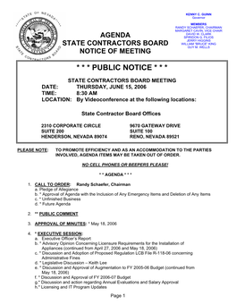 NV Contractors Board