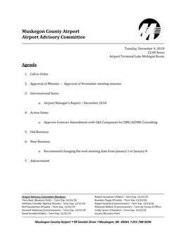 Muskegon County Airport Airport Advisory Committee