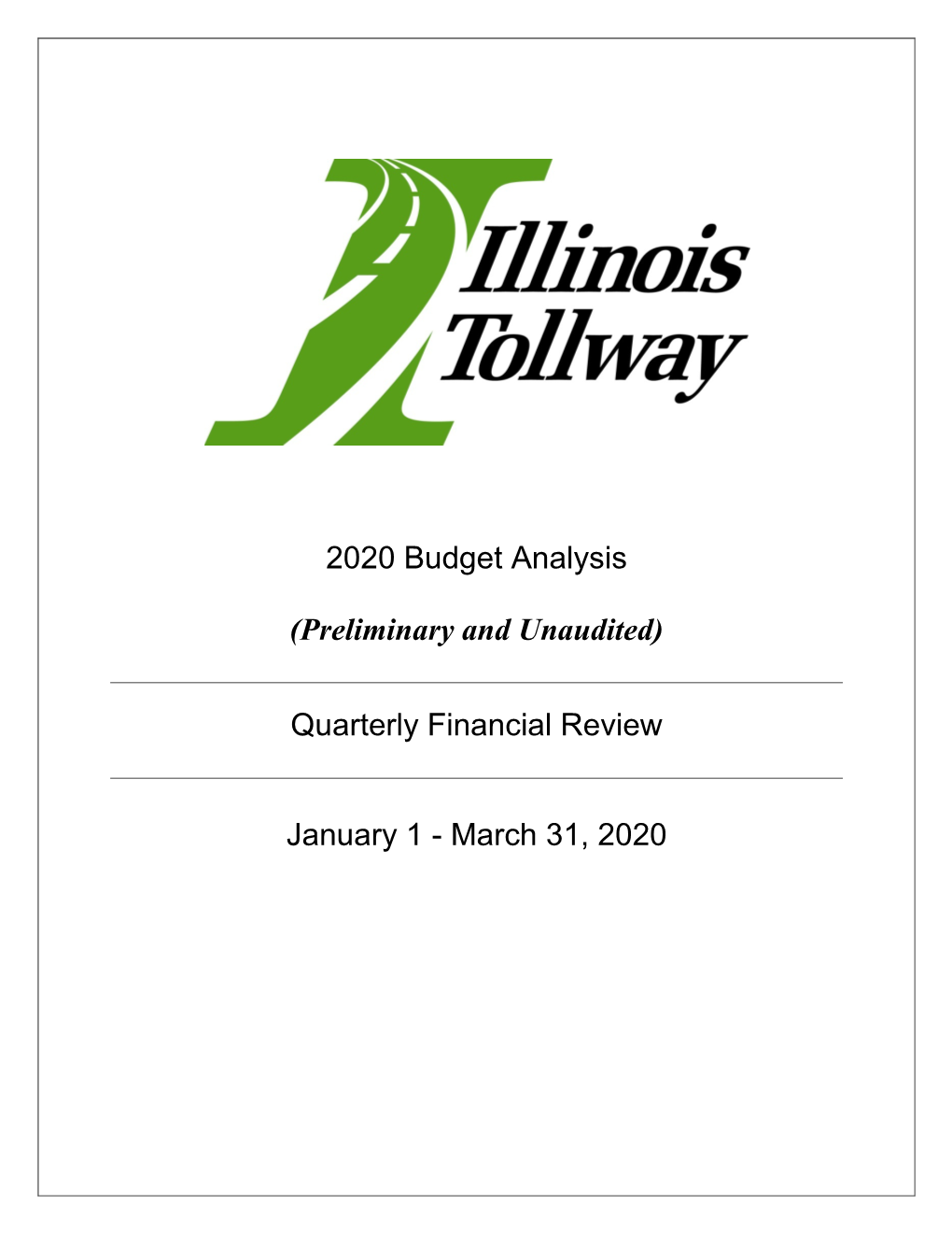 Quarterly Financial Review January 1