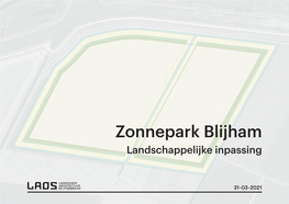 Zonnepark Blijham Landschappelijke Inpassing