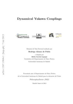 Dynamical Yukawa Couplings