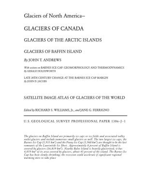 Glaciers of Canada