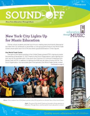 New York City Lights up for Music Education