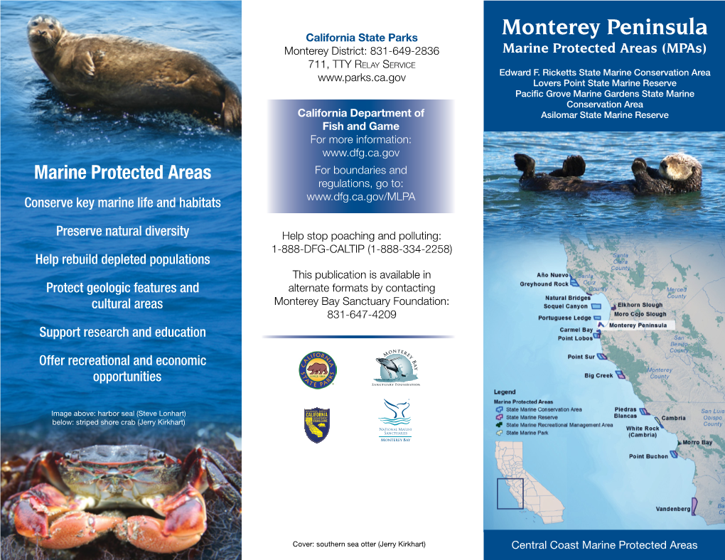 Monterey Peninsula Mpas Brochure