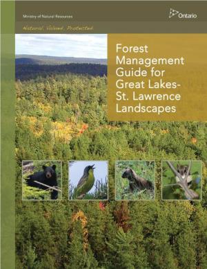 Forest Management Guide for Great Lakes – St