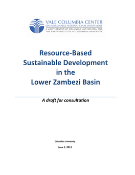 Resource-Based Sustainable Development in the Lower Zambezi Basin