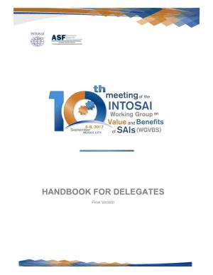 Handbook for Delegates