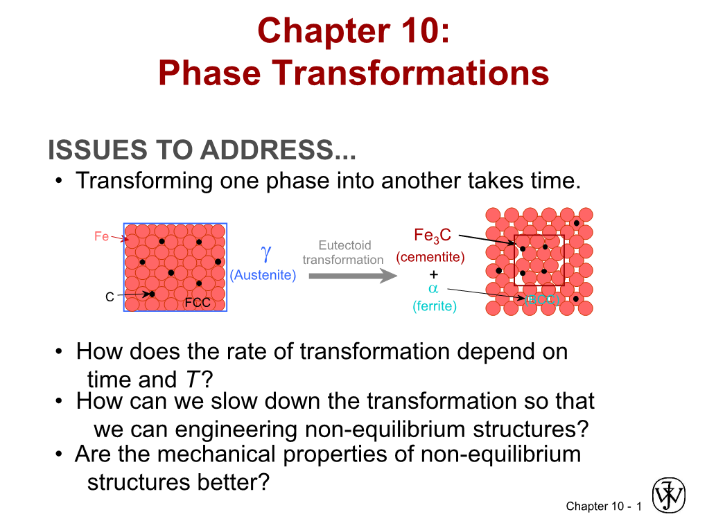 Chapter 10: Phase Transformations