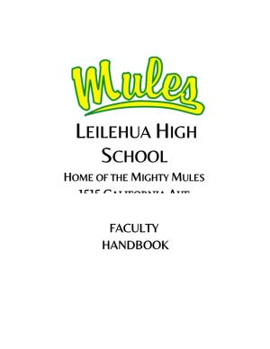 Leilehua High Schools Were Combined and Built on Its Present 32-Acre Site