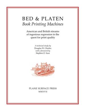 Bed & Platen Book Printing Machines