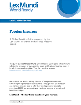 Foreign Insurers